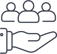 icon illustrating 1k recipients